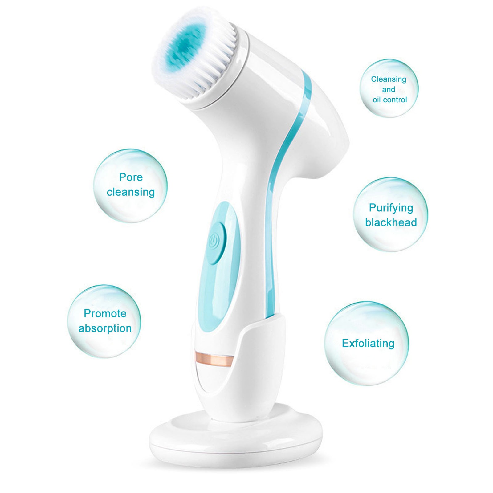Facial Cleansing Brushes Gentle & Vibrating Skin Renewal For Daily Use Rejuvenat