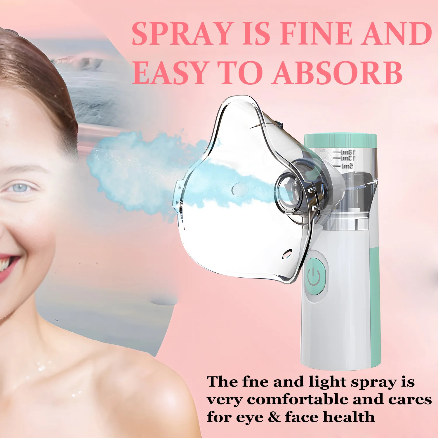 Facial Steamer Ionic Hot Mist Facial Heating Sprayer Pore Cleaner Skin Moisturiz
