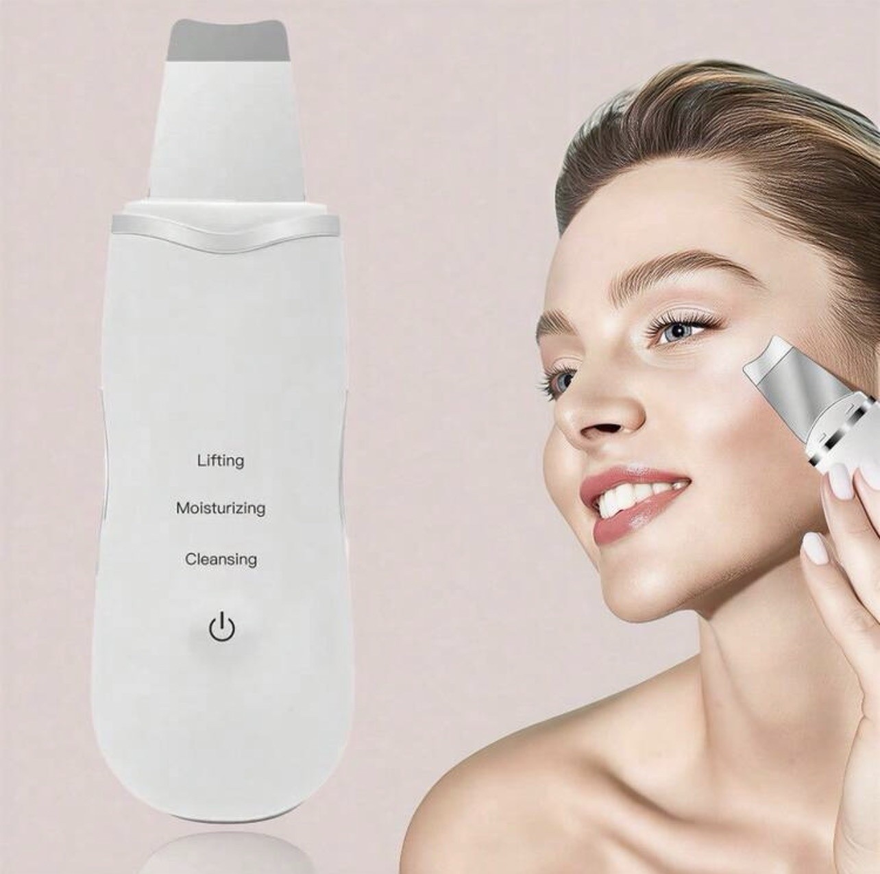 Rechargeable Face Scrubber Spatula, Facial Pore Cleaner, Black Head Remover