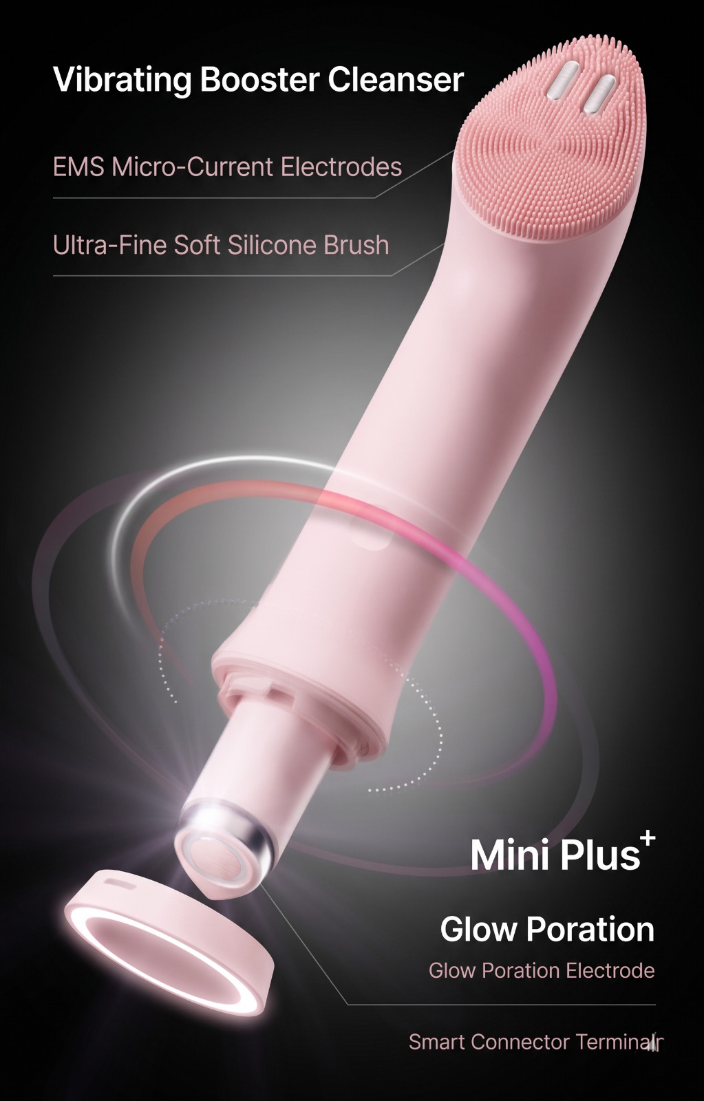 Medicube AGE-R Booster Pro Mini Plus Vibration Cleanser Head – NEW K-Beauty