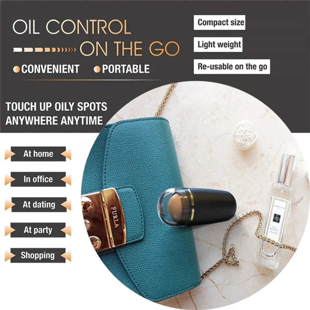 Natural Volcanic Stone Face Oil Absorbing Roller