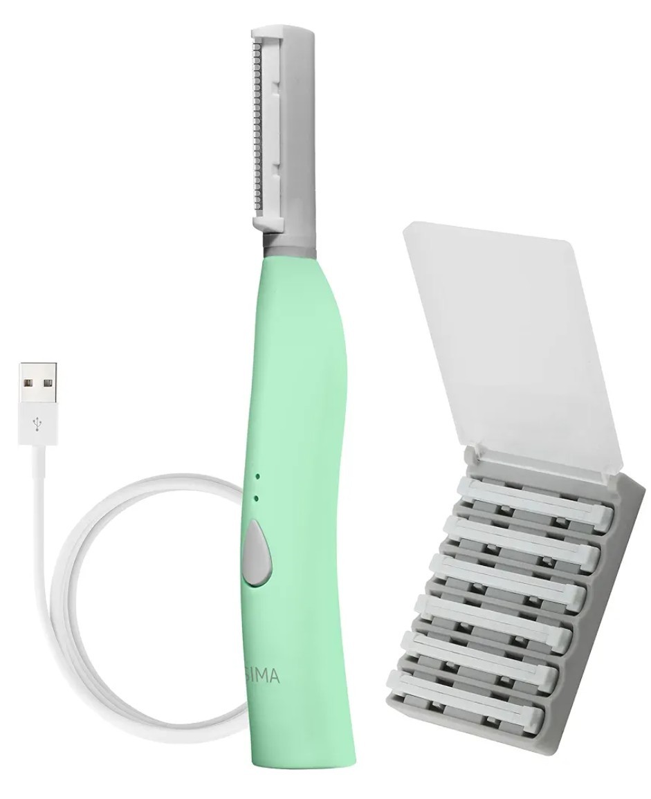 SIMA Sonic Dermaplaning Tool – Patented Painless 2 in 1 Pink Facial Exfoliation