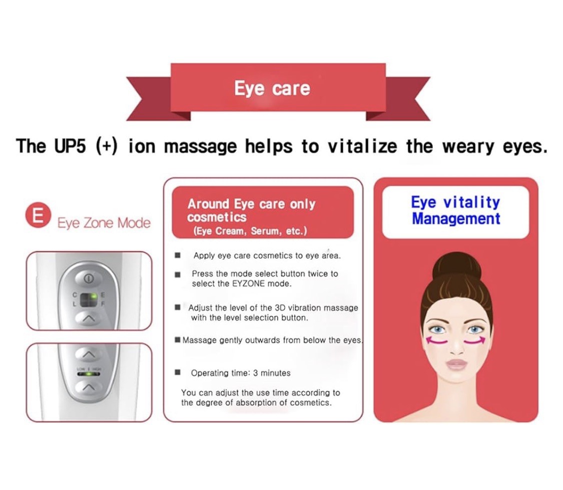 VANAV UP5 Home Care Facial Massager Device Galvanic 220V White [OFFICIAL]