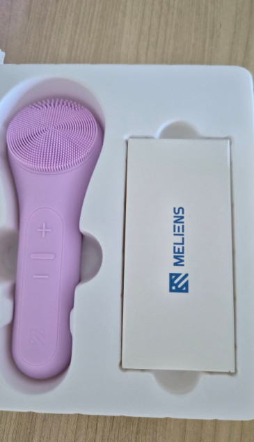 Melience ML-31 Sonic Facial Cleansing Brush 12000 RPM Silicone IPX7 Pastel Pink