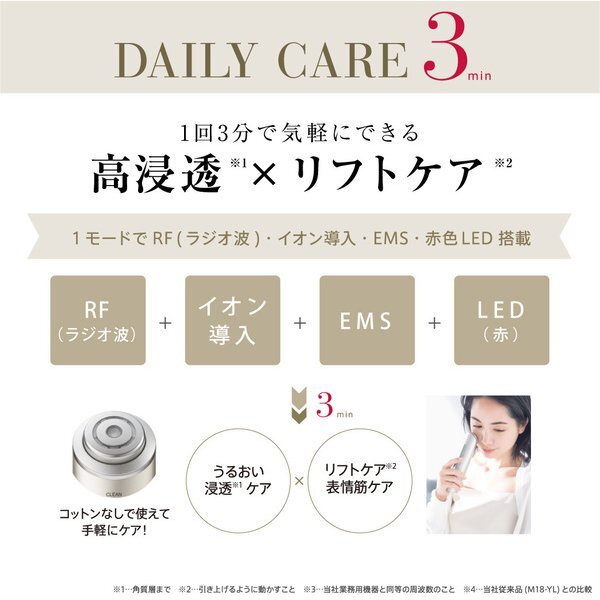 YA-MAN YAMAN Photo Plus Shiny Neo YJFM18N Champaign Gold Beauty Facial Device
