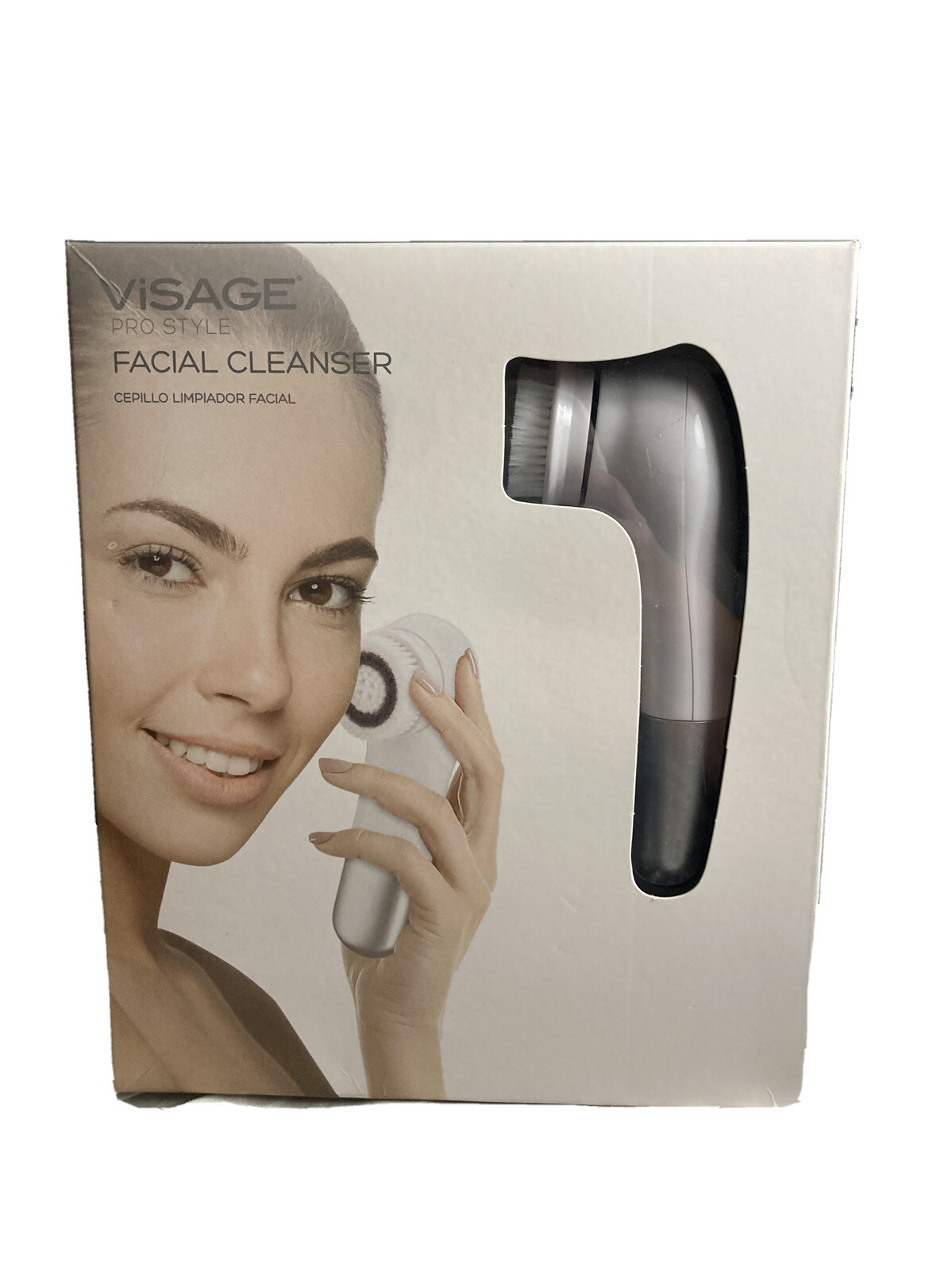 New Visage Pro Style Facial Cleanser 3 Face Brushes Body Brush Foot Pumice Stone
