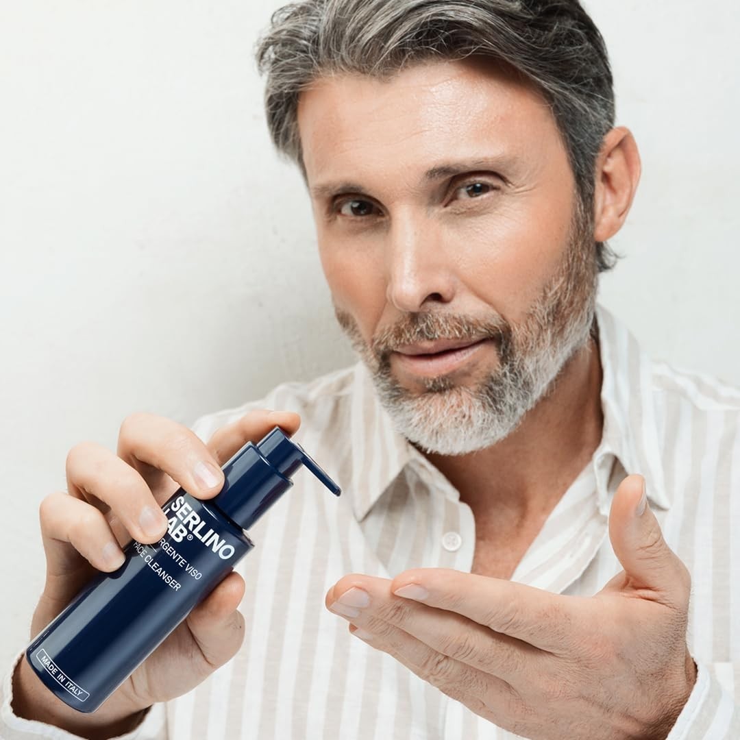 Men’s Facial Cleanser, Moisturizing 3.38 Fl Oz (Pack of 1), Clear