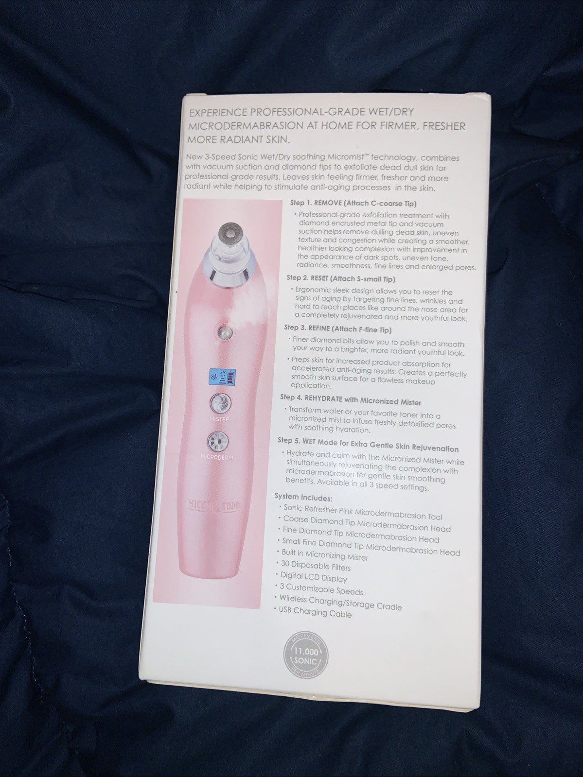 Michael Todd Beauty Sonic Refresher Wet/Dry Microderm + Pore Extraction System