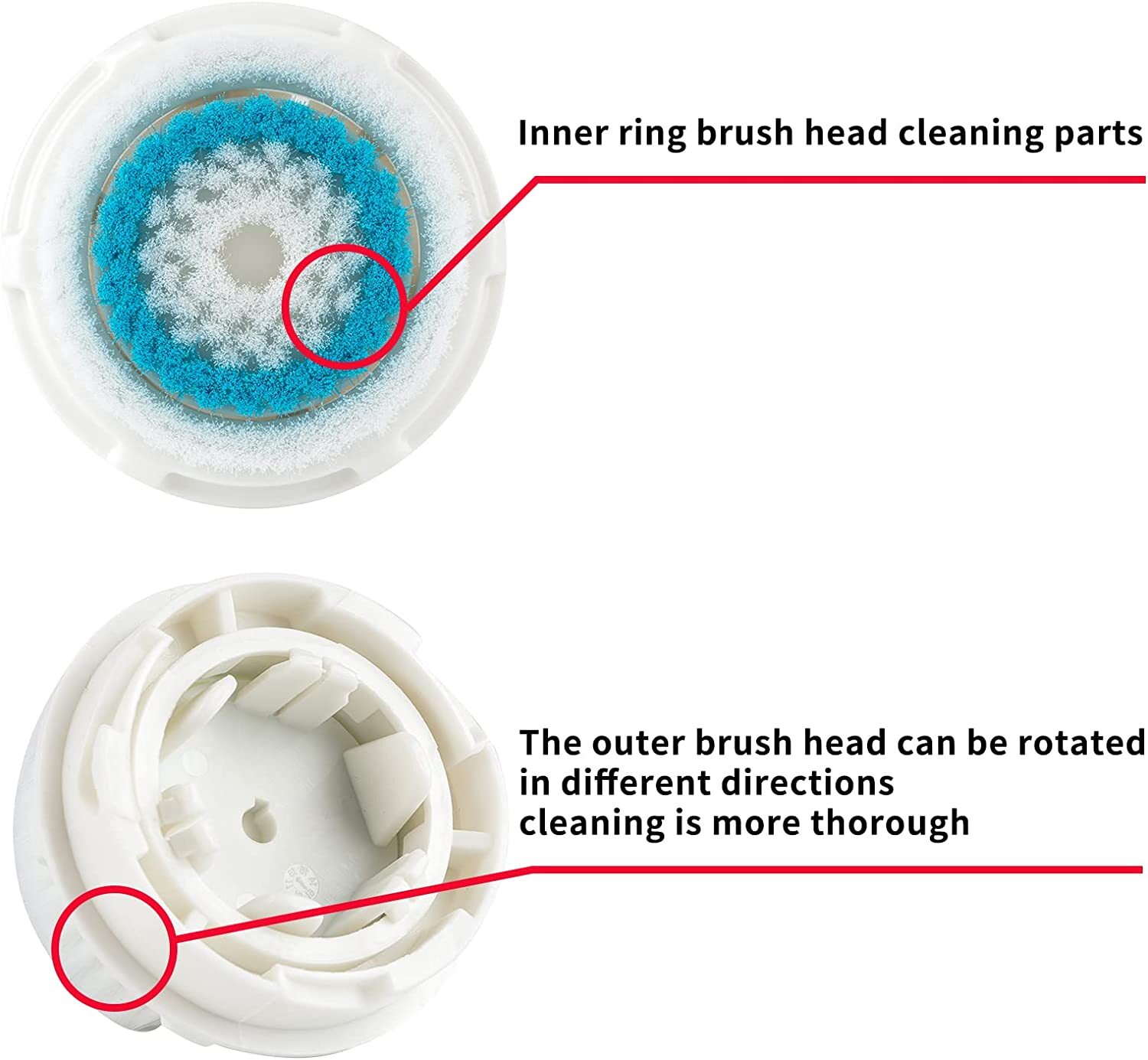 12 Pack Deep Pore Replacement Brush Head Fit Clarisonic Mia 1 2 3 ！
