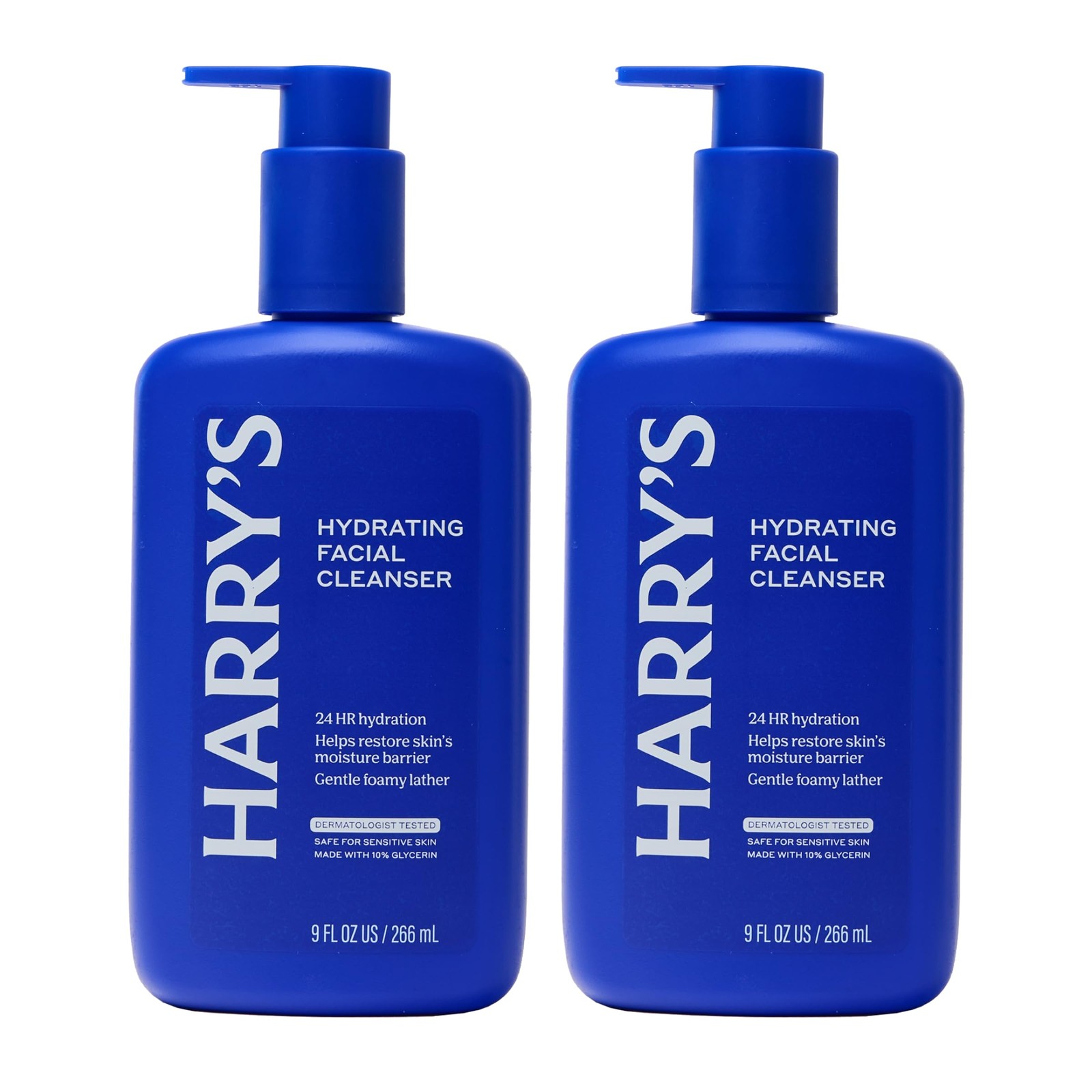 Harry’s Hydrating Face Wash for Men – Gentle Daily 1 Count (Pack of 2), Blue