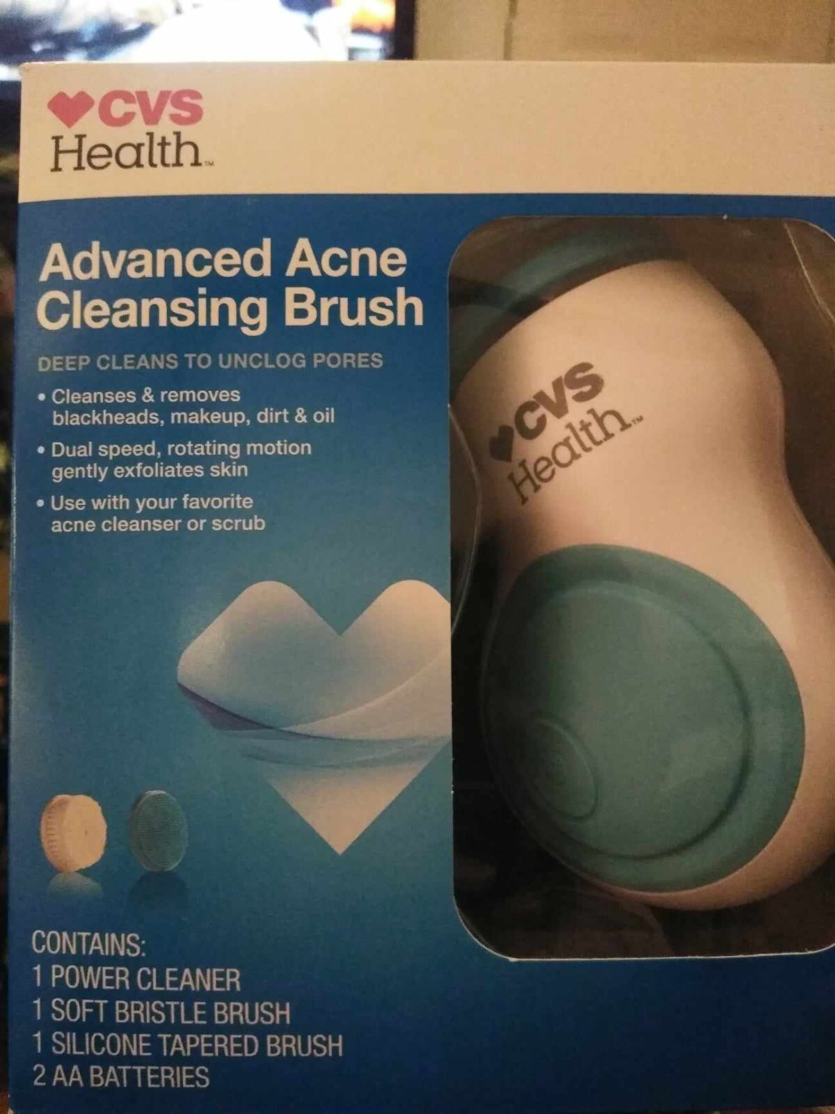 CVS Health Advanced Acne / Pore Cleansing Brush Sealed Box w/batteries Ready Use