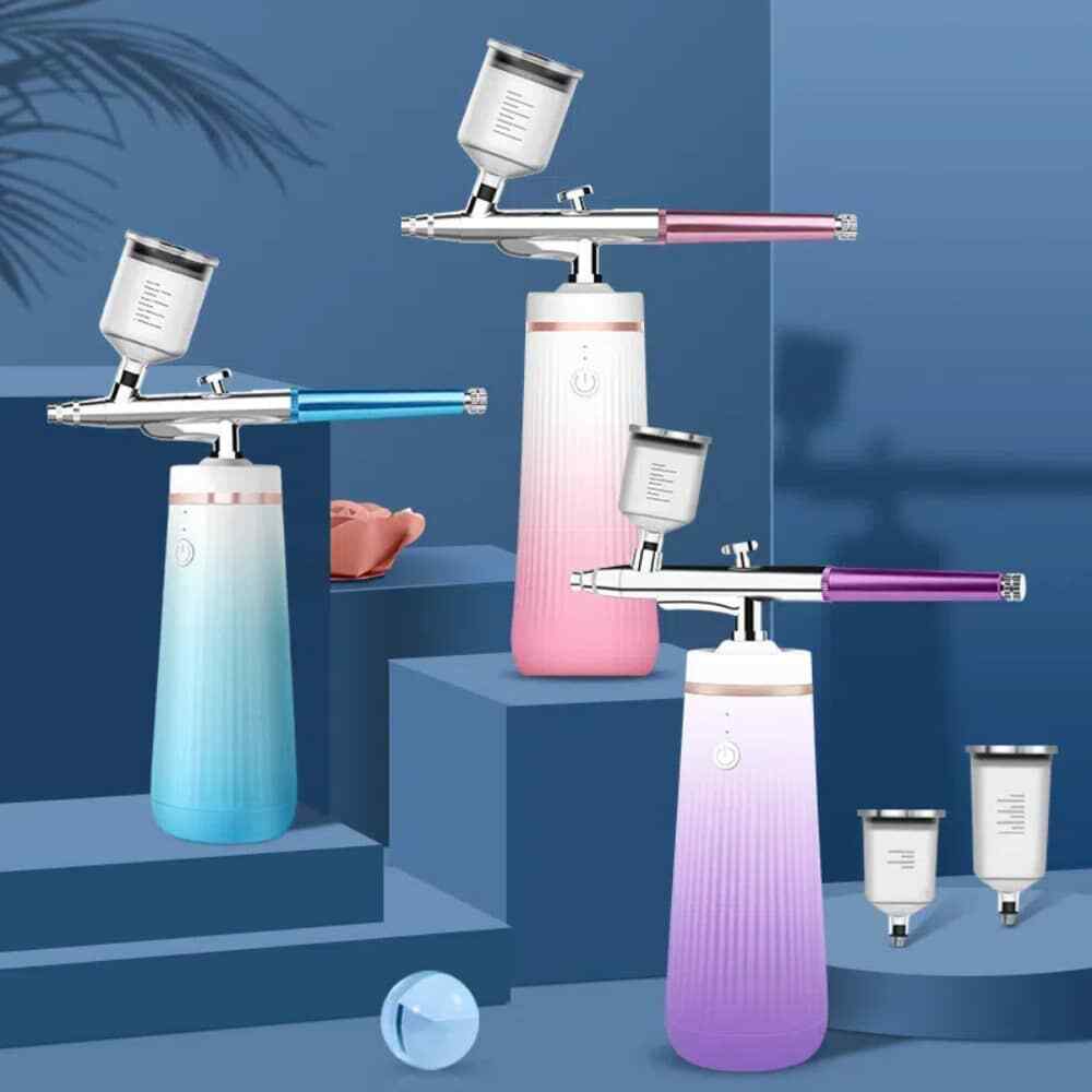 High Pressure Nano Facial Oxygen Steamer Fine Mist Deep Moisturizing Handlepiece