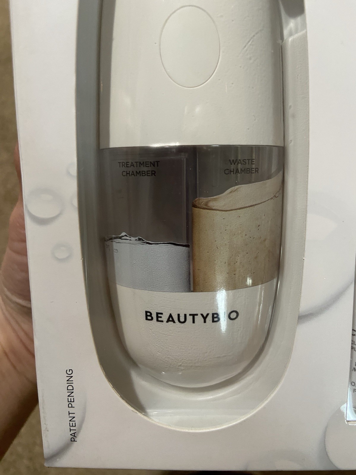 BeautyBio GLOfacial Hydro-Infusion Deep Pore Cleanse Tool Solution Blue LED NIB