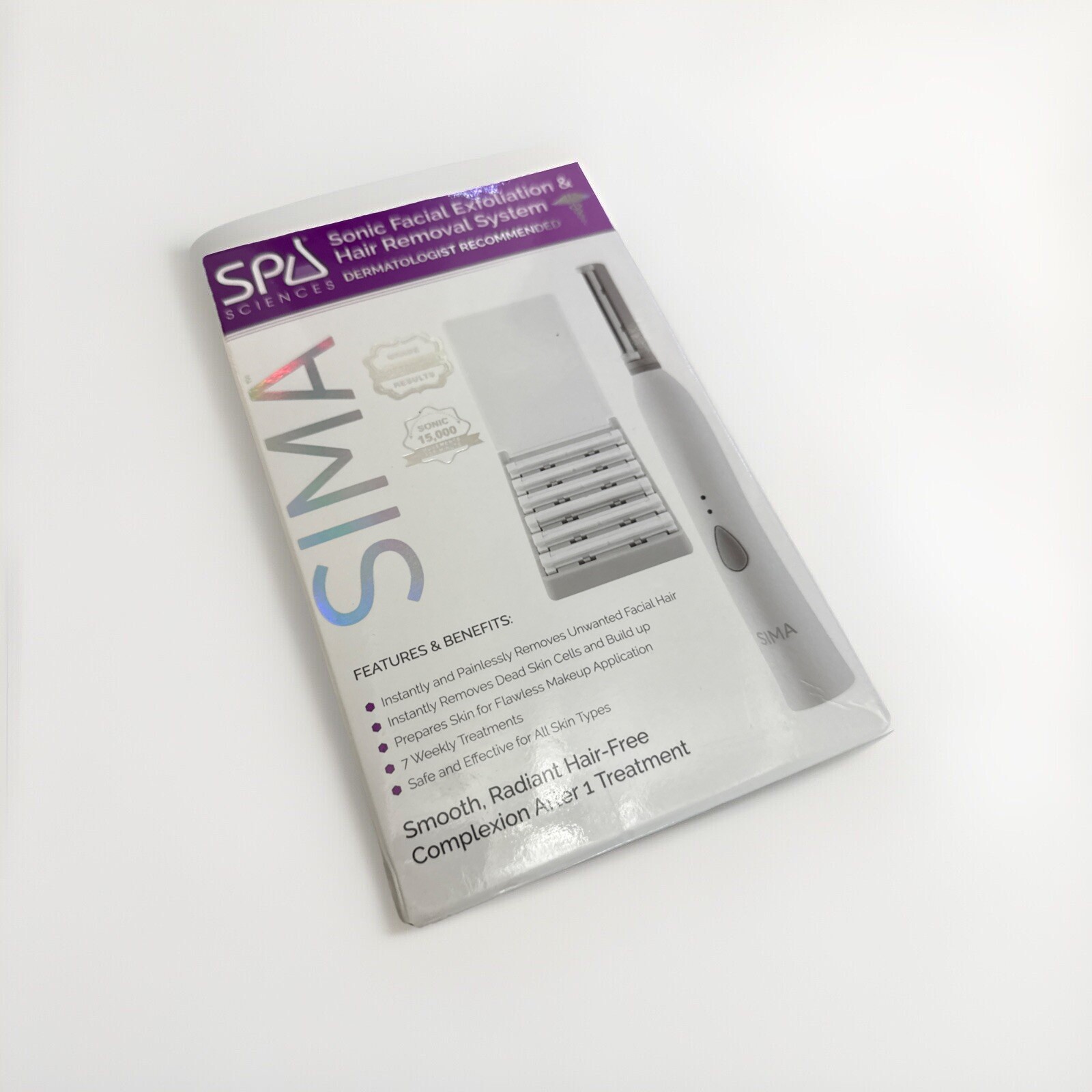 Spa Sciences SIMA Sonic Facial Exfoliation Hair Removal – 100% Authentic
