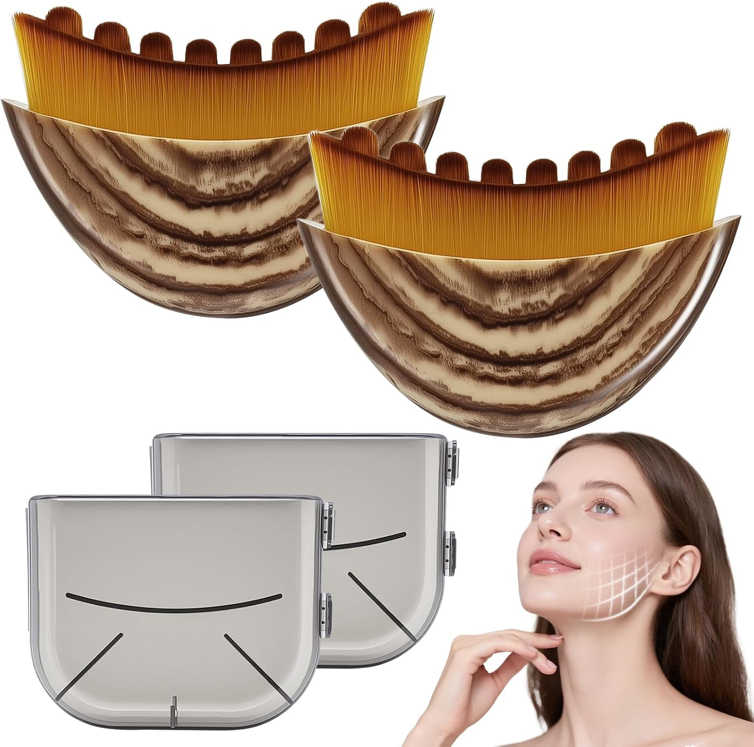 2026 New Lymphatic Drainage Massager,Lymphatic Contour Face Brush,Ergonomic Faci