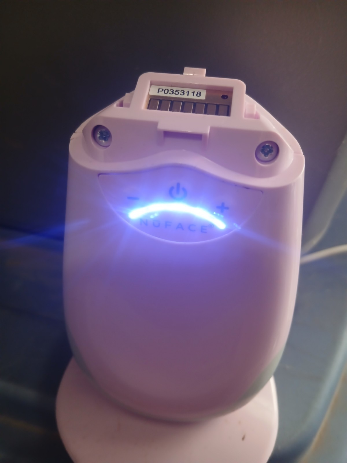 NuFace Trinity Pro Facial Toning Device Pink Charging Dock & Cord – NO BLADE