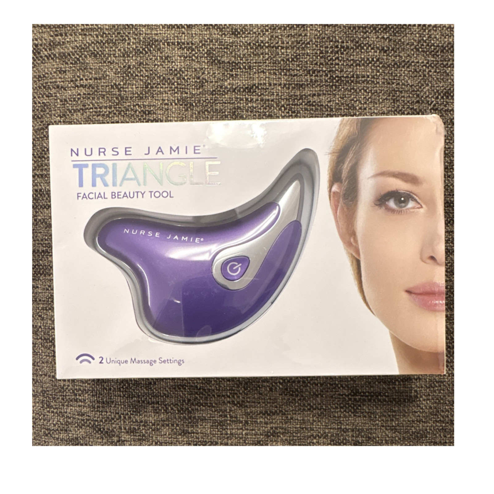 Nurse Jamie TriAngle Facial Beauty Tool, 2 Massage Settings, Sculpting, Purple