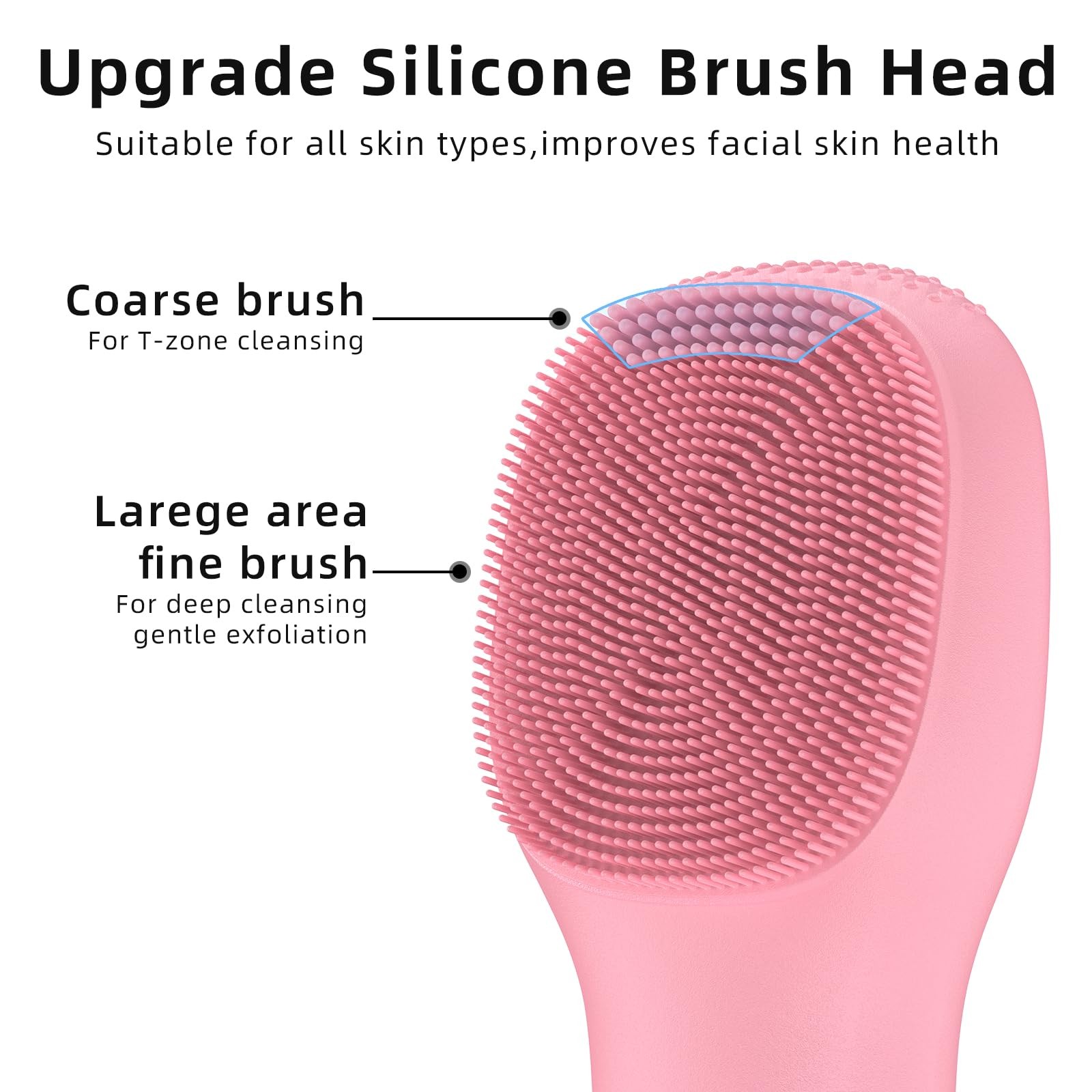 Cleansing Brush Portable Waterproof Rechargeable Wash Brush Deep Cleaning for…