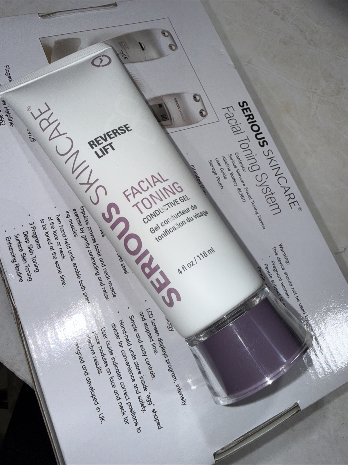 Serious Skincare The Egg Microcurrent+ Facial Toning System Firm Contour NEW