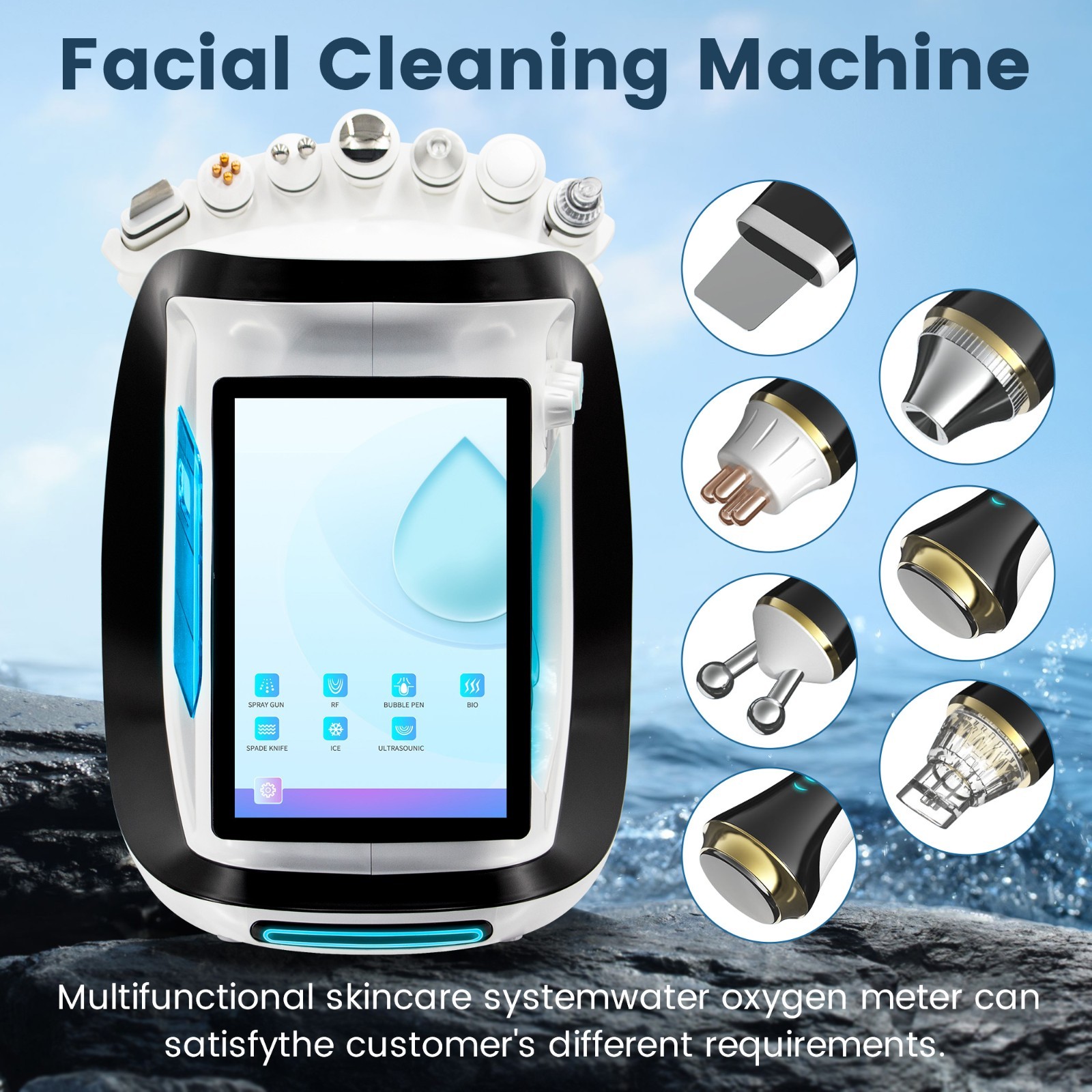 7 in 1 Facial Skin Deep Cleaning Tightening Blackhead removal beauty Machine