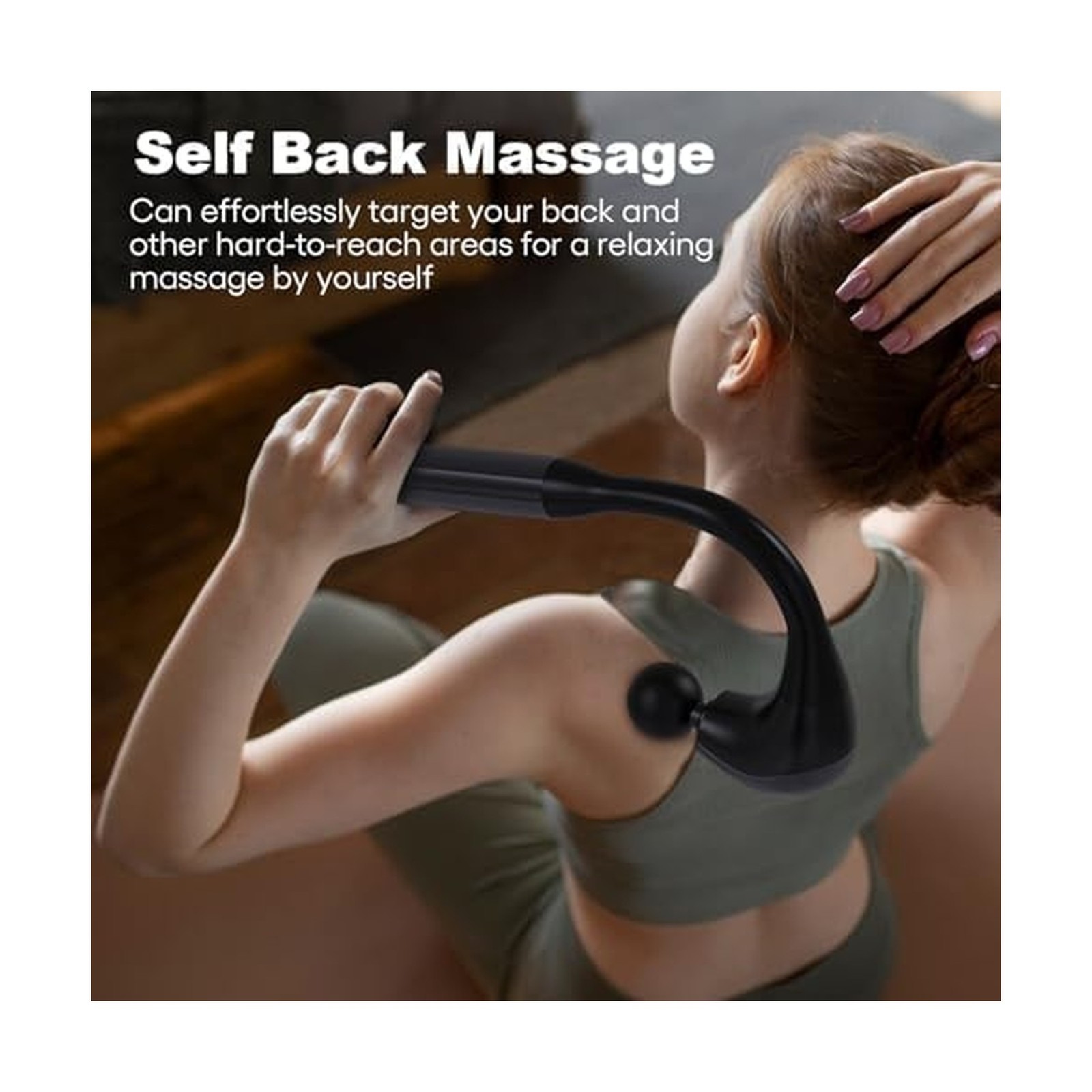 Massage Gun Deep Tissue with Extended Handle Revolutionary U-Sh… USA FAST SHIP