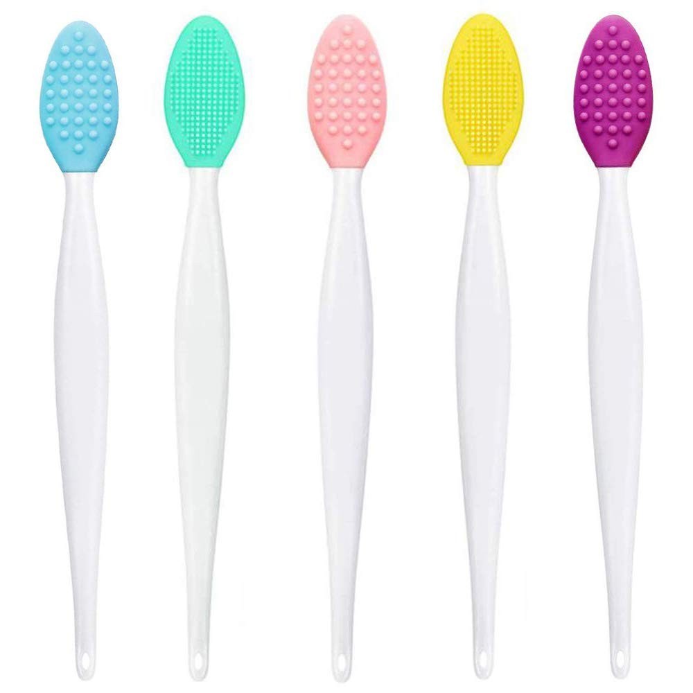 Gentle Silicone Facial & Lip Brush Set – Exfoliate, Massage, and Remove Makeup