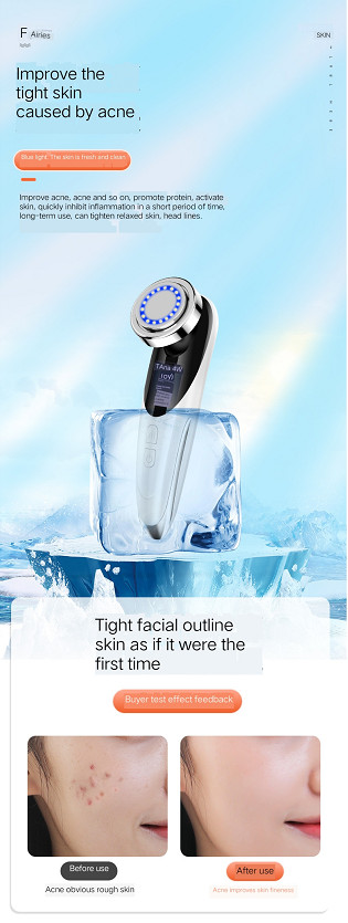 LED Photon Facial Lifting Massager Skin Tightening Rejuvenation Beauty Machine