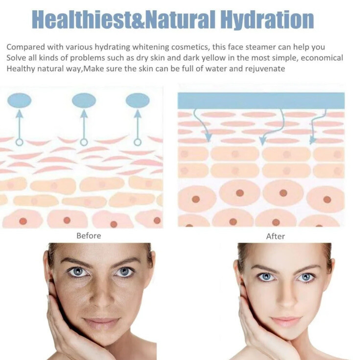 Deep Cleanser Beauty Face Steamer Steaming Machine Heat Sprayer Facial Device