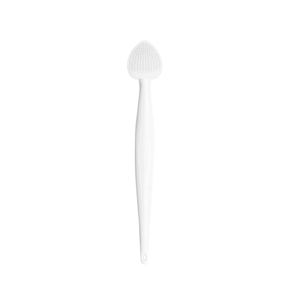 Soft Flexible Hygienic Deep-Cleansing Massaging Double-Sided Silicone Nose Brush