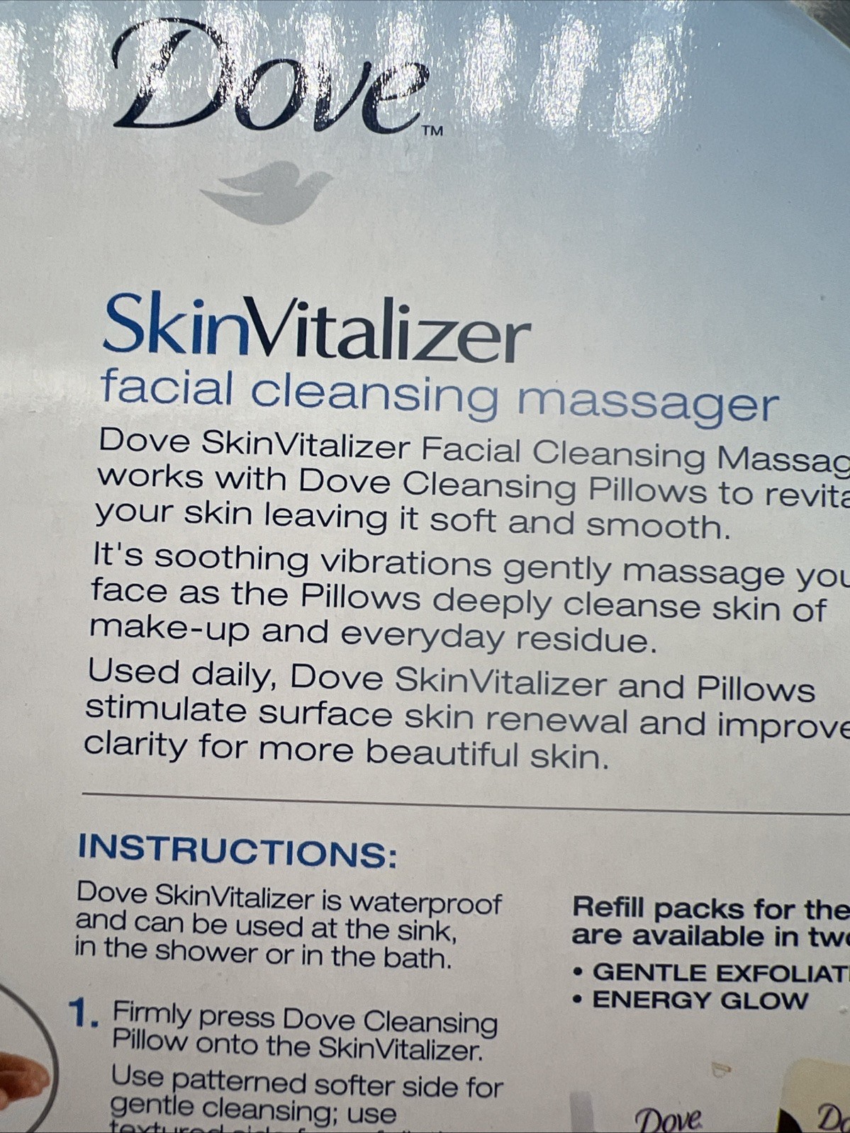 7 Dove SkinVitalizer Facial Cleansing Massagers Exfoliating Pillows NIP!
