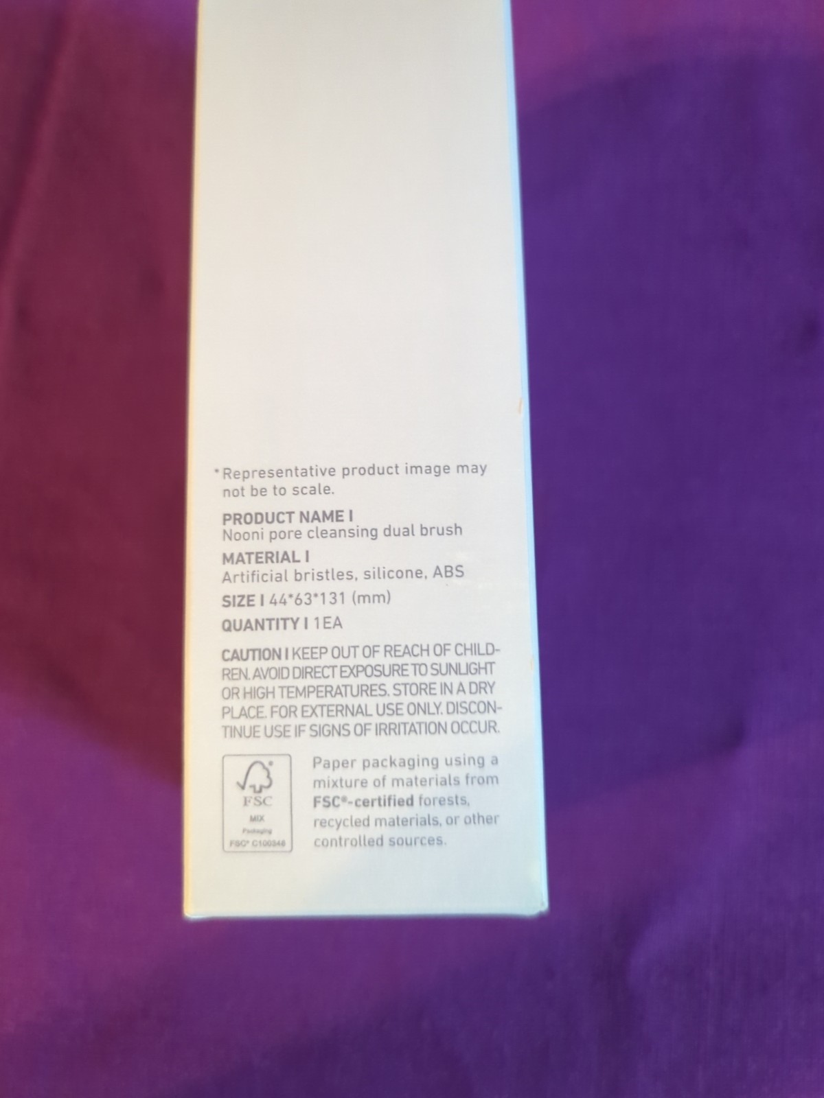 Nooni Pore Cleansing Dual-Sided Manual Facial Cleansing Brush