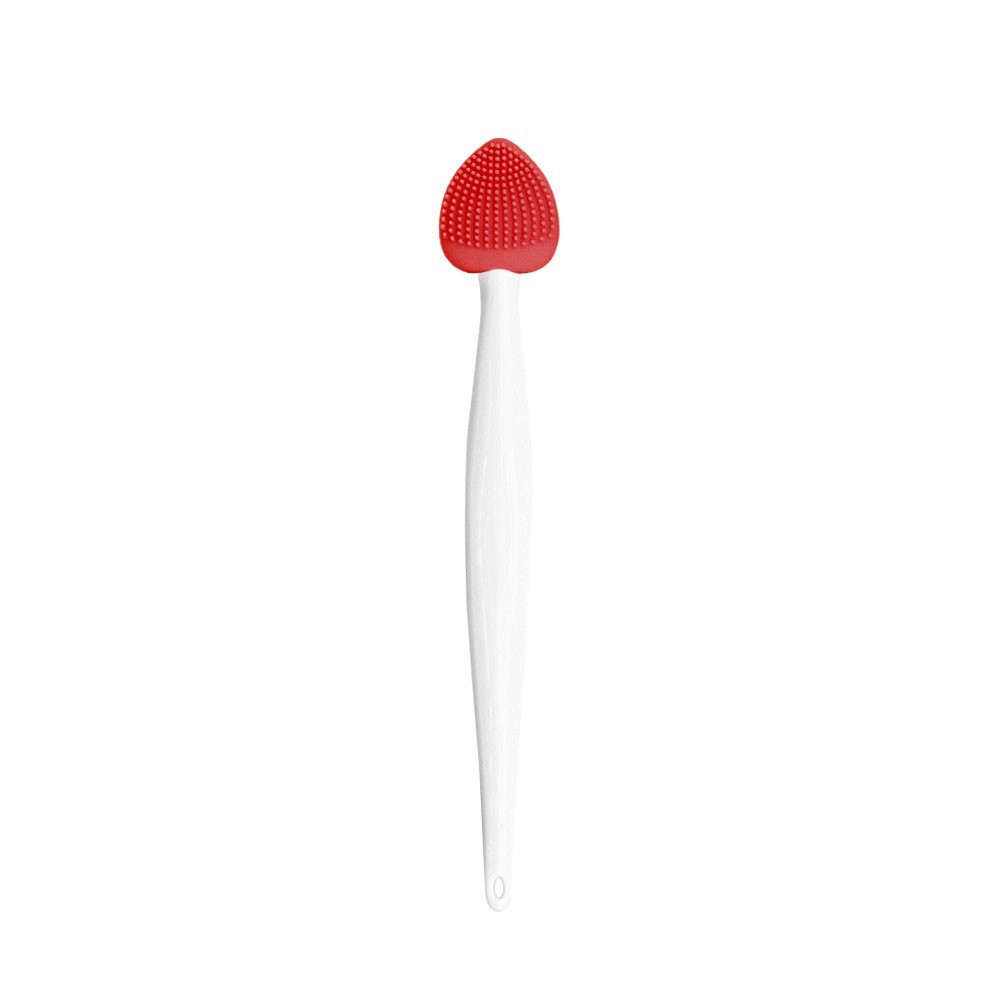 Soft Flexible Hygienic Deep-Cleansing Massaging Double-Sided Silicone Nose Brush