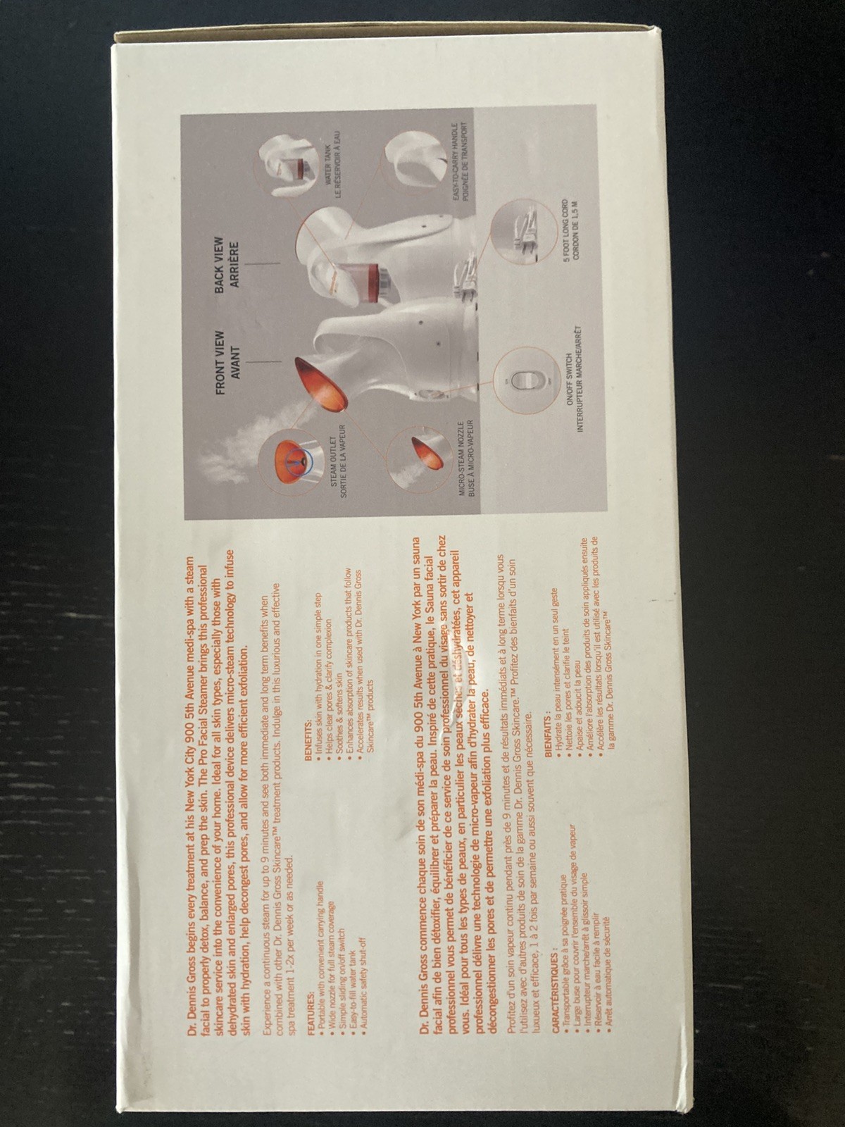 DR DENNIS GROSS PRO FACIAL STEAMER BRAND NEW IN NEVER OPENED BOX