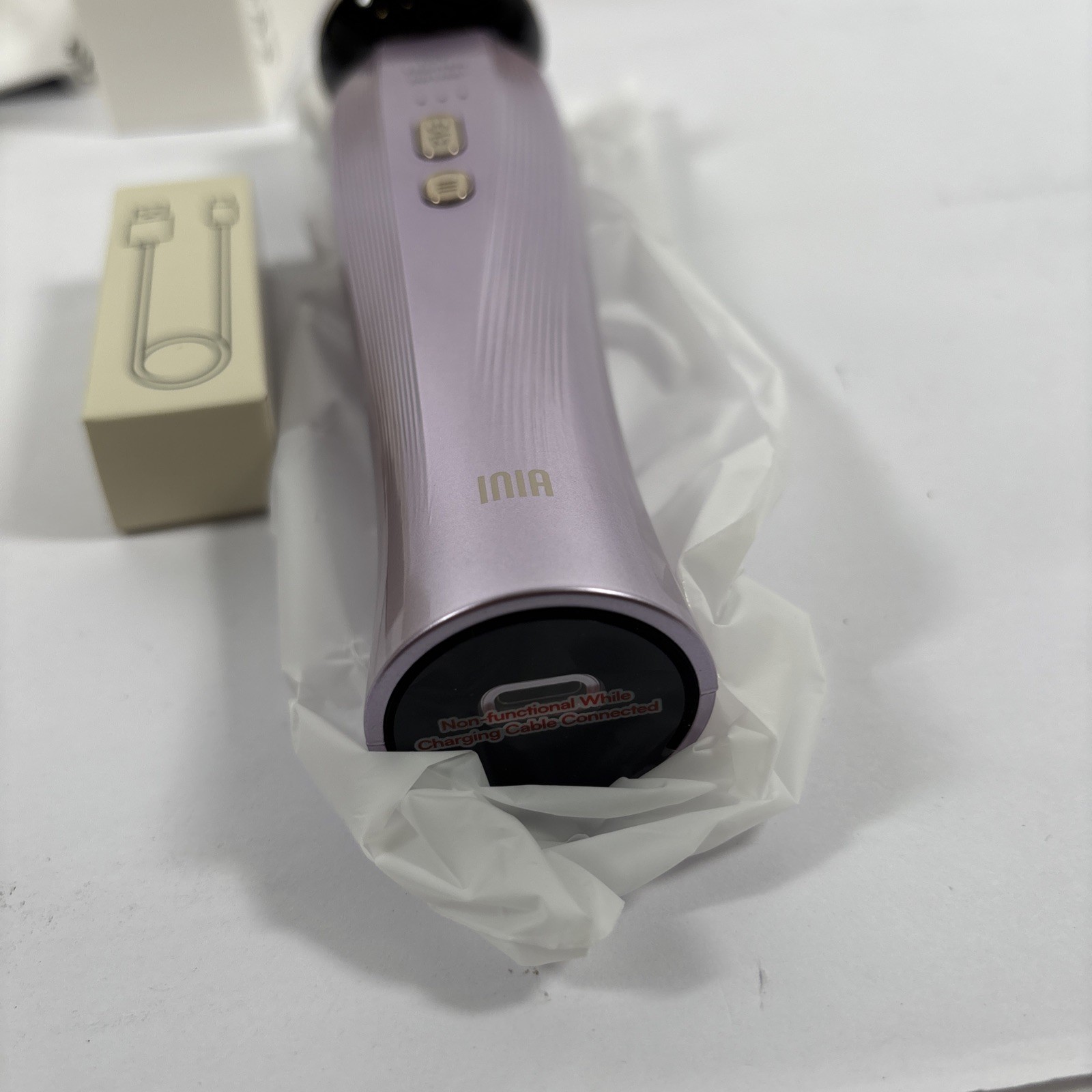 INIA Flare 3-in-1 Microcurrent Facial Device Red Light Therapy for Face and Neck