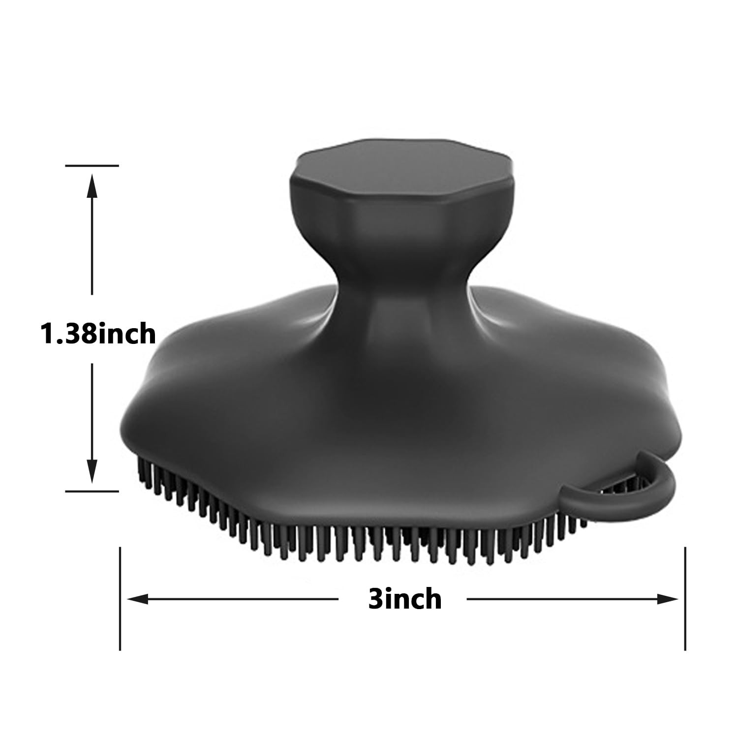 CUVUNUBY 2 Pack Silicone Face Scrubber for Men and Women Black Gray