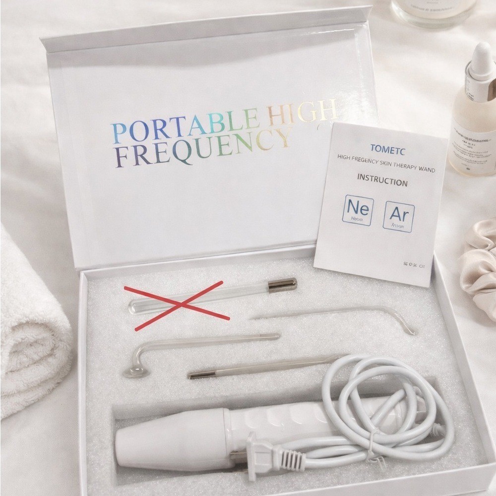 High Frequency Facial Wand | Neon & Argon | Acne Treatment Skin Therapy Device