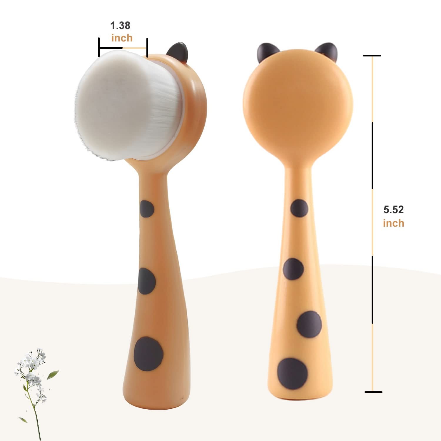 Face Brush Scrubber, Hysotok Facial Cleansing with Soft Yellow