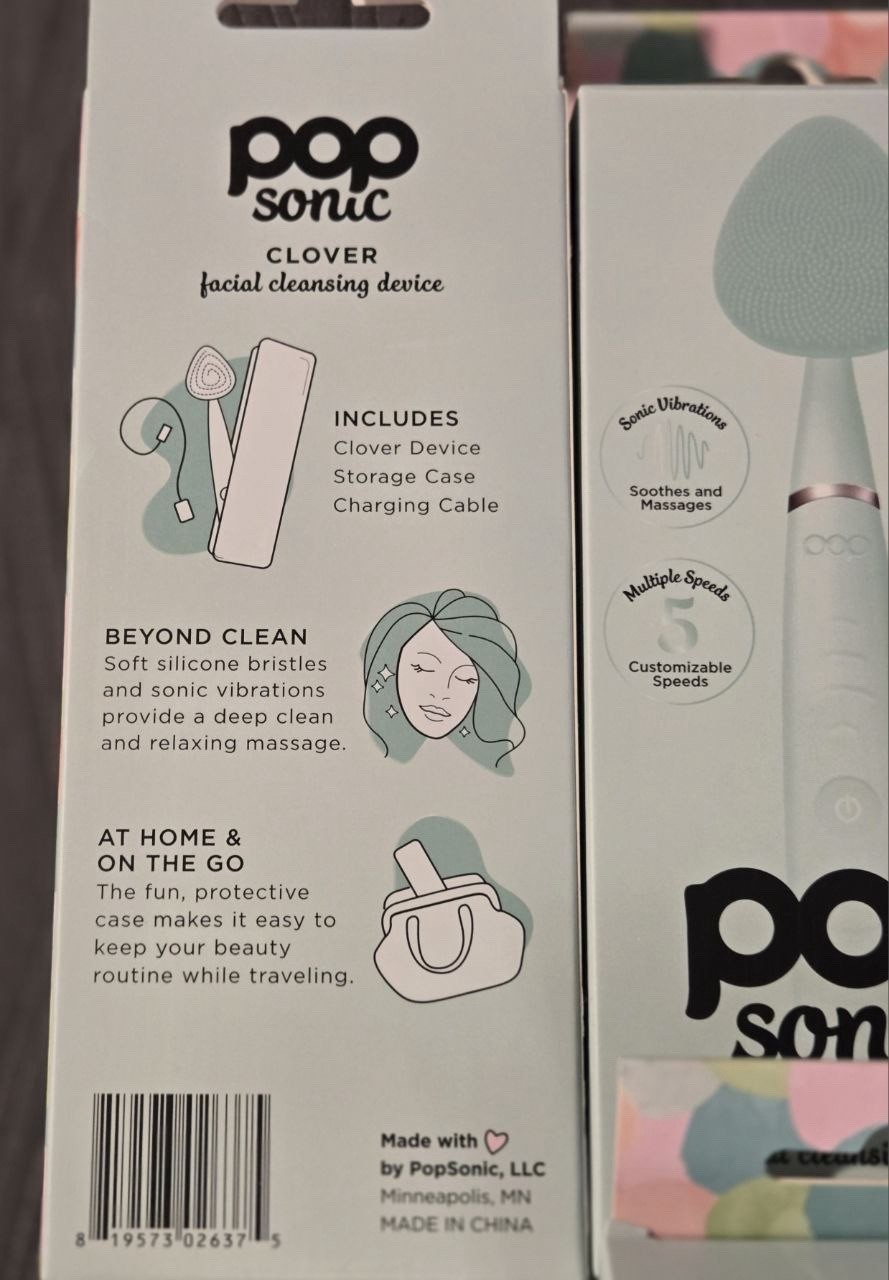 Lot of 10 PopSonic Clover Facial Cleansing Devices Open Box Tested Complete