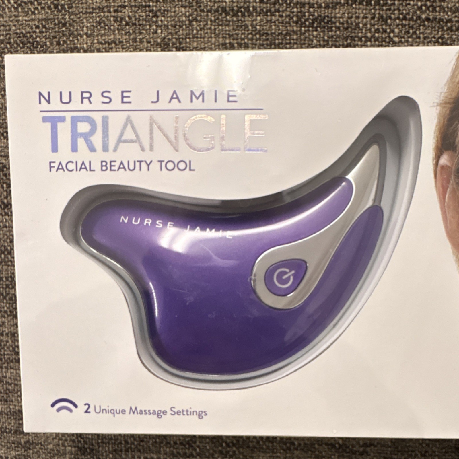 Nurse Jamie TriAngle Facial Beauty Tool, 2 Massage Settings, Sculpting, Purple