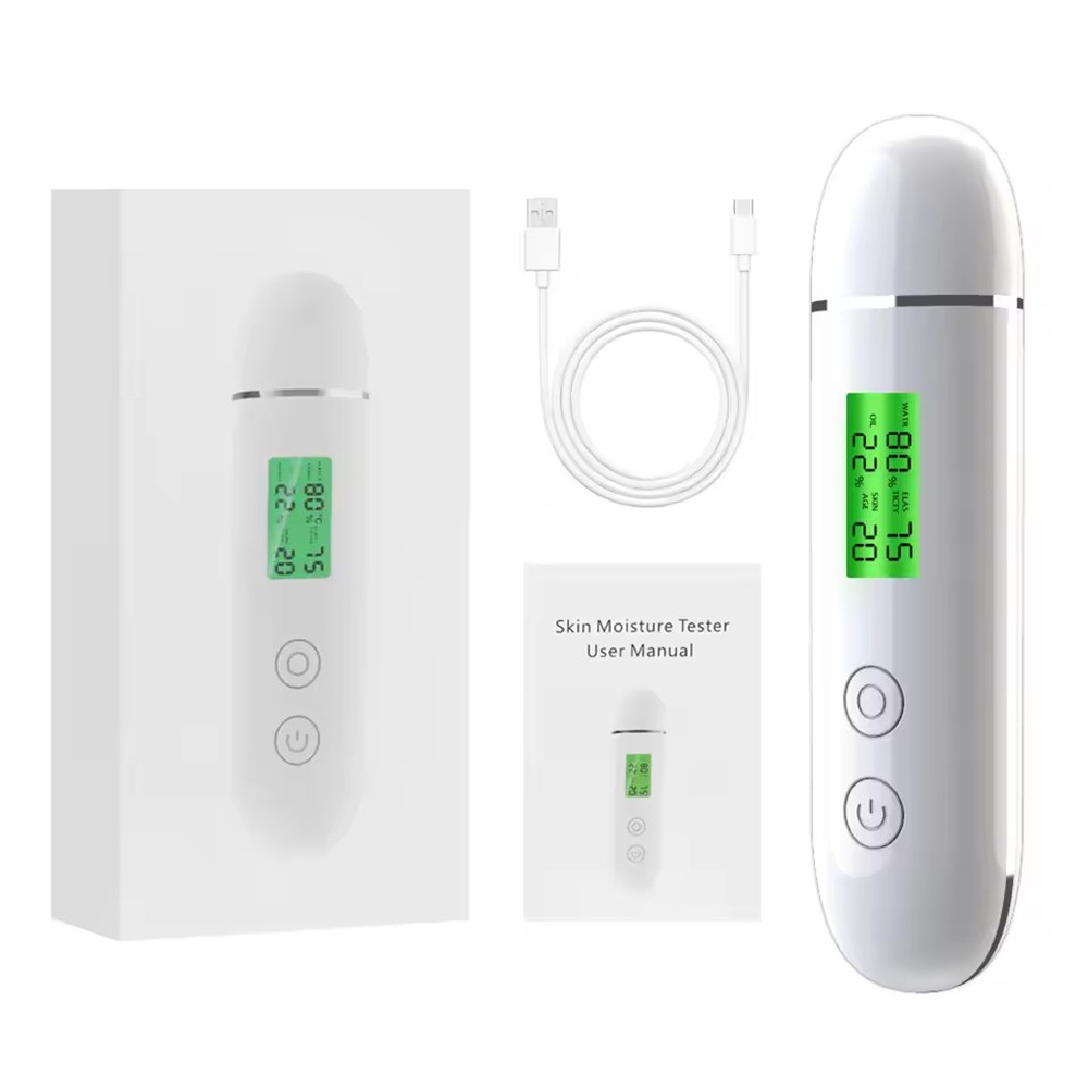 Skin Analyzer Moisture Oil Fluorescence Temp Humidity Tester Portable Face