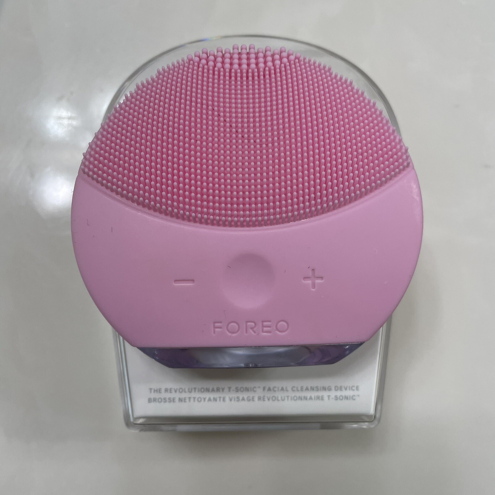 $120 FOREO Luna Mini 2 T-Sonic Facial Cleansing Brush – Pearl Pink Used Twice