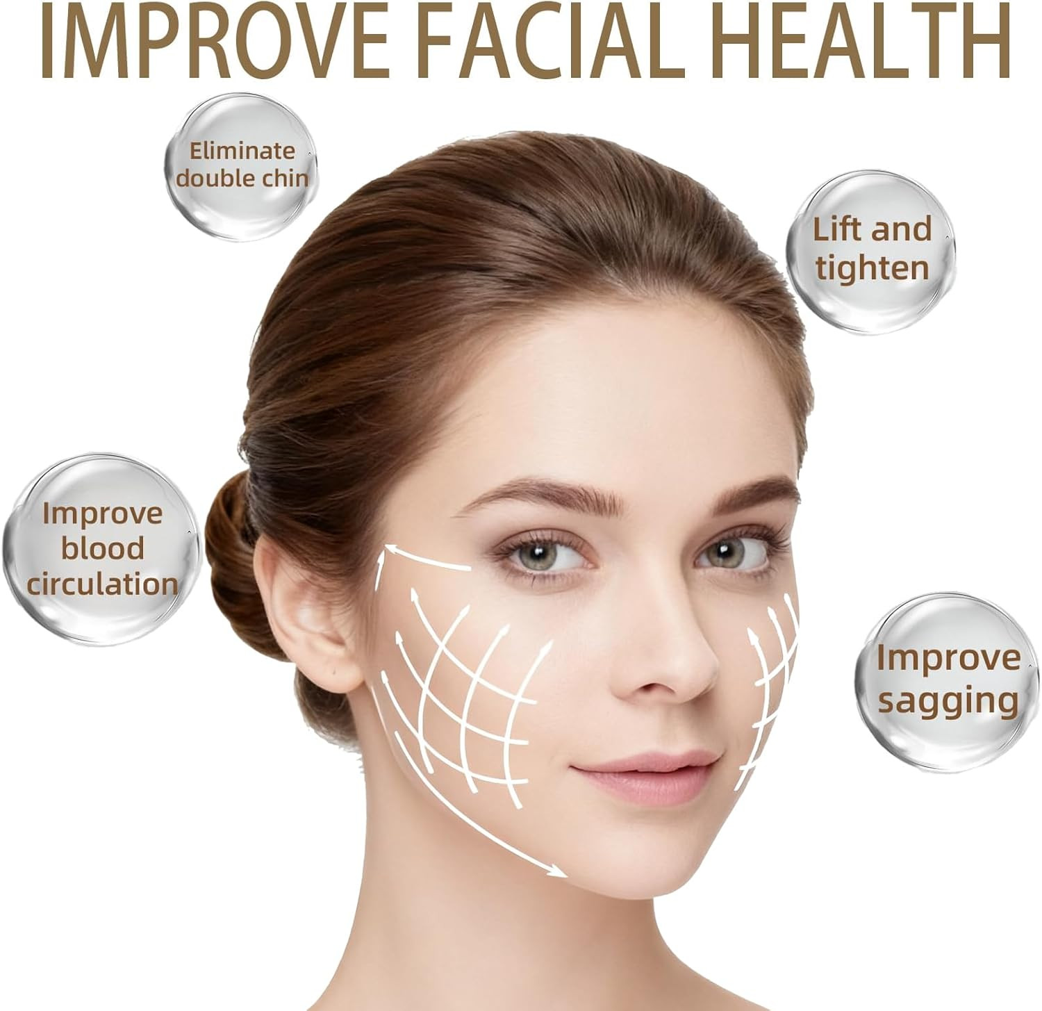 2Pcs New Lymphatic Contour Face Brush, Dry Brushing Face Brush, Massager for Fac