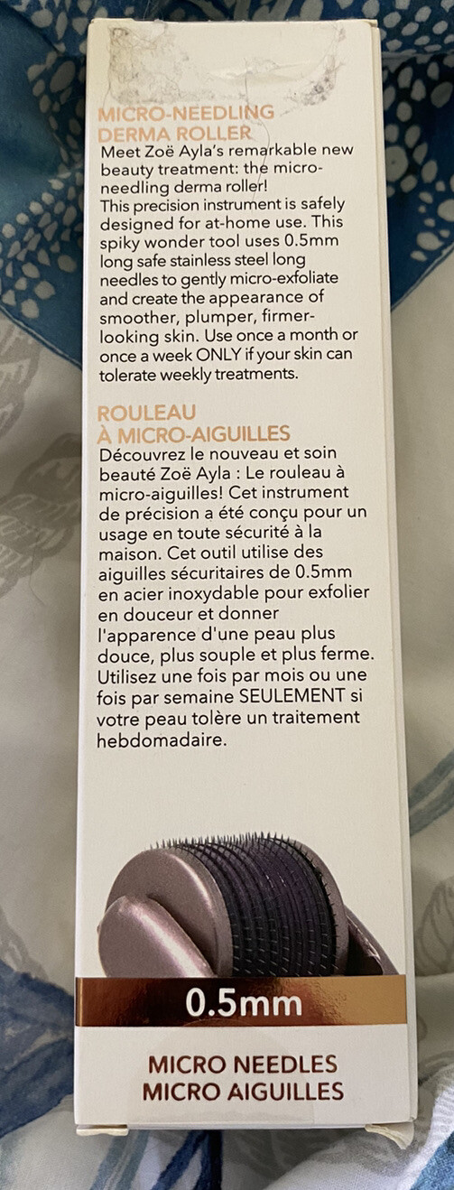ZOE AYLA Micro Needling Derma Roller 0.5mm NIB Sealed Retail $31