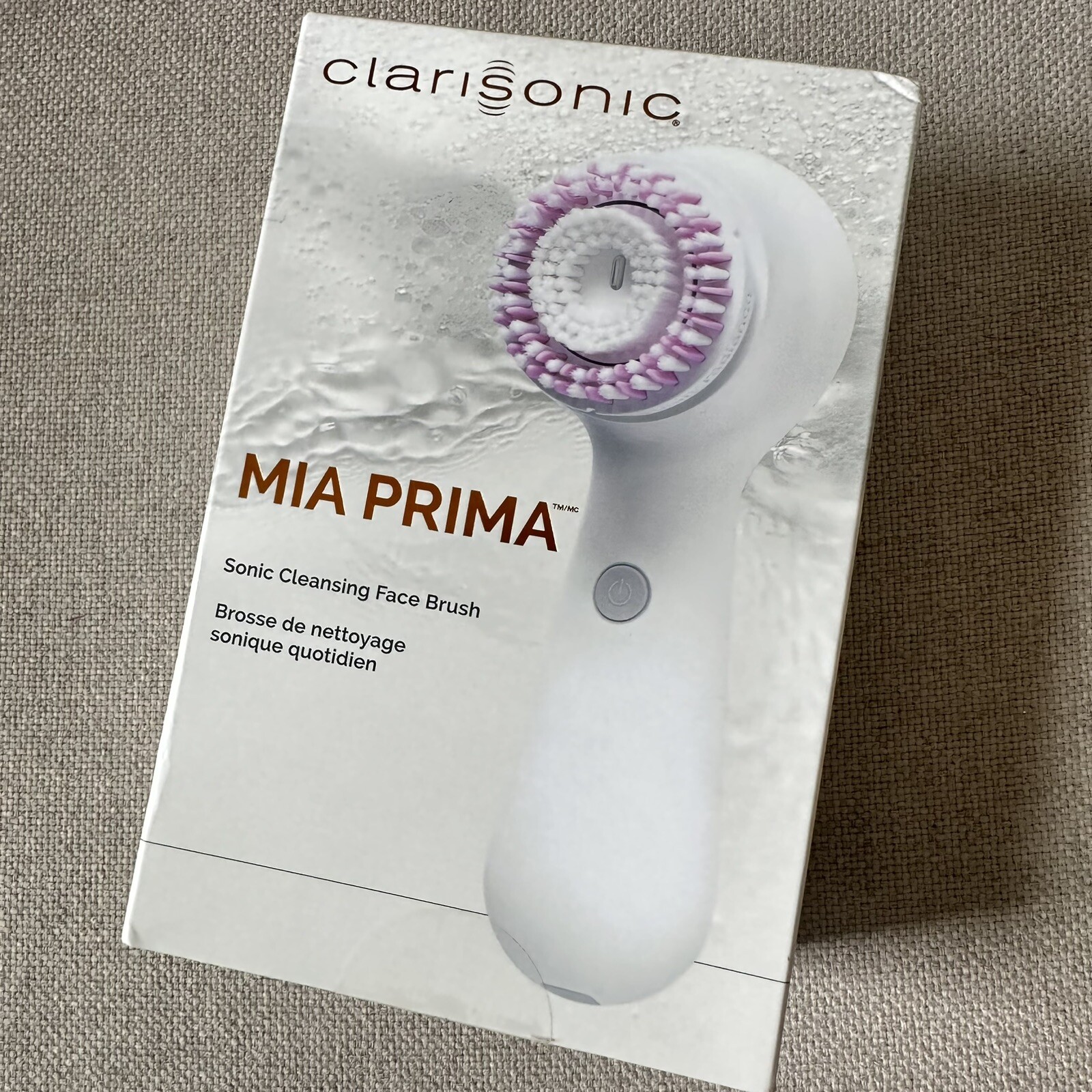 Facial Cleansing Brush Clarisonic MIA PRIMA Sonic Daily Radiance Brush Head NIB
