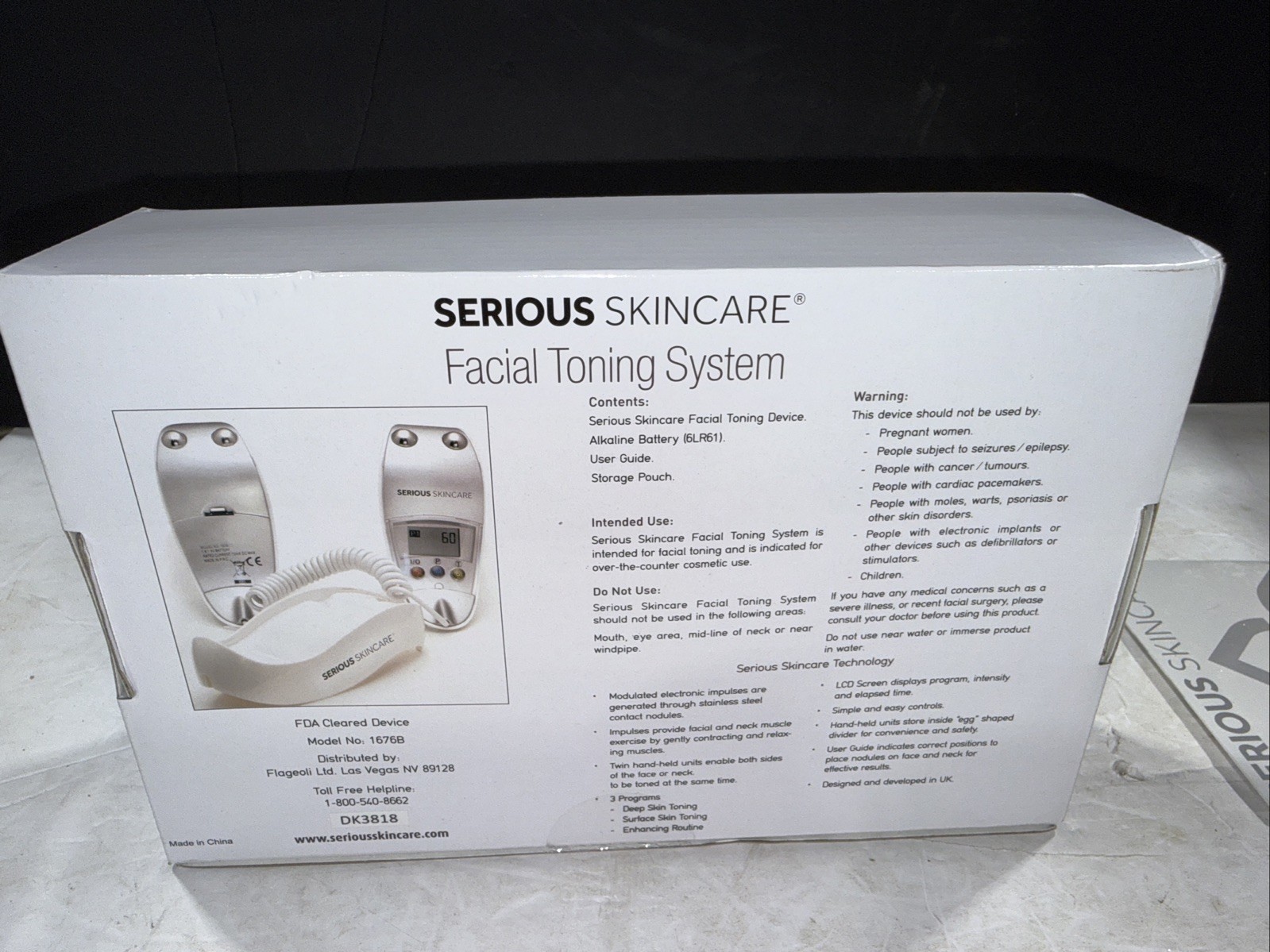 Serious Skincare The Egg Microcurrent+ Facial Toning System Firm Contour NEW