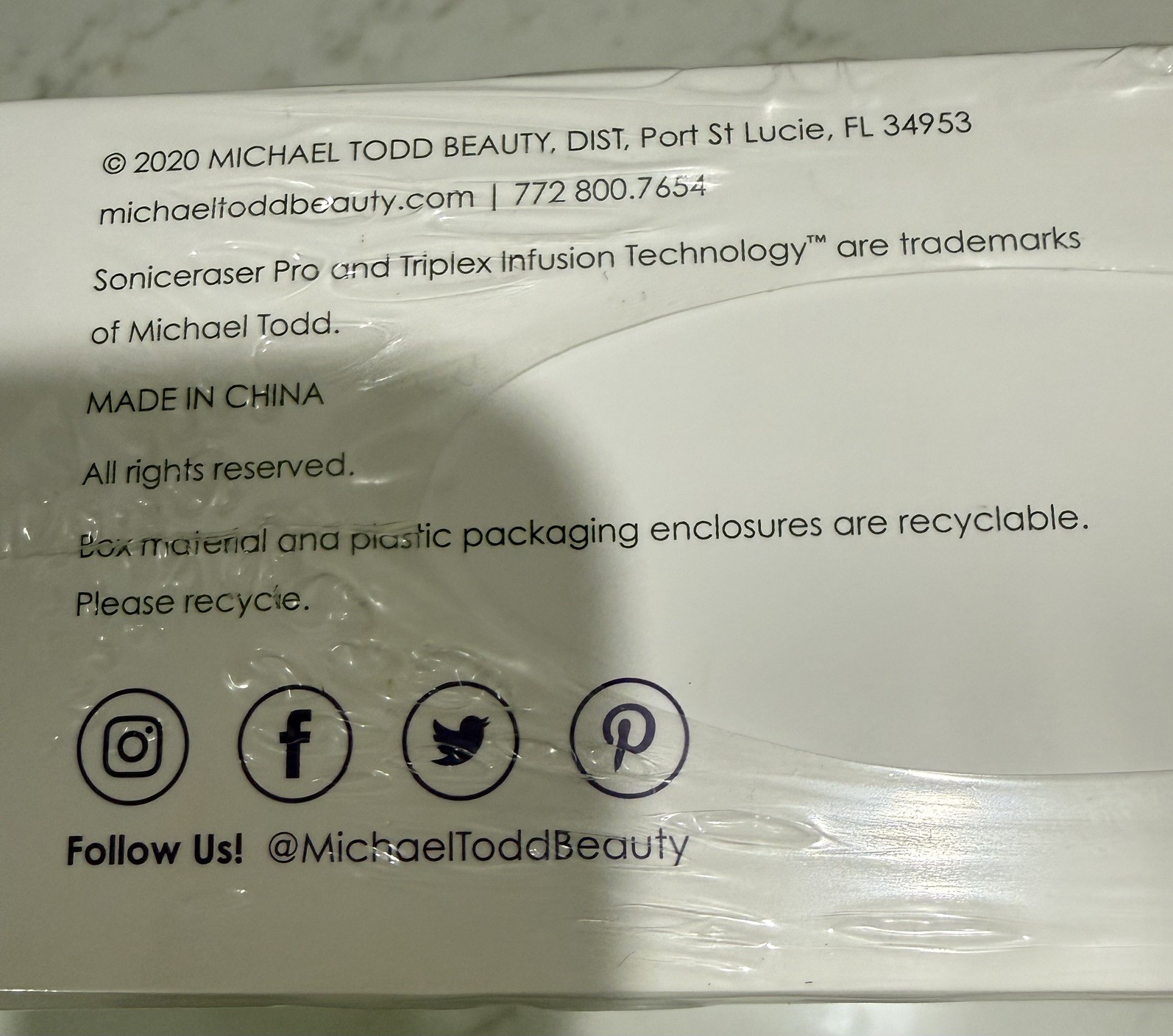 Michael Todd Beauty Sonic Infuser Sonic Eraser Pro New in Sealed Box