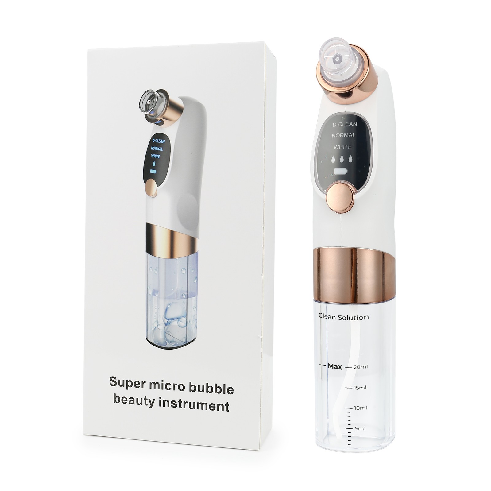 Hydro Pore Vacuum Cleaner Blackhead Remover Blue Light USB Facial Skin Care Kit
