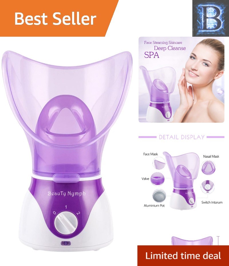 Elegant Home Facial Steamer for Youthful Skin – Rejuvenate & Hydrate Safely