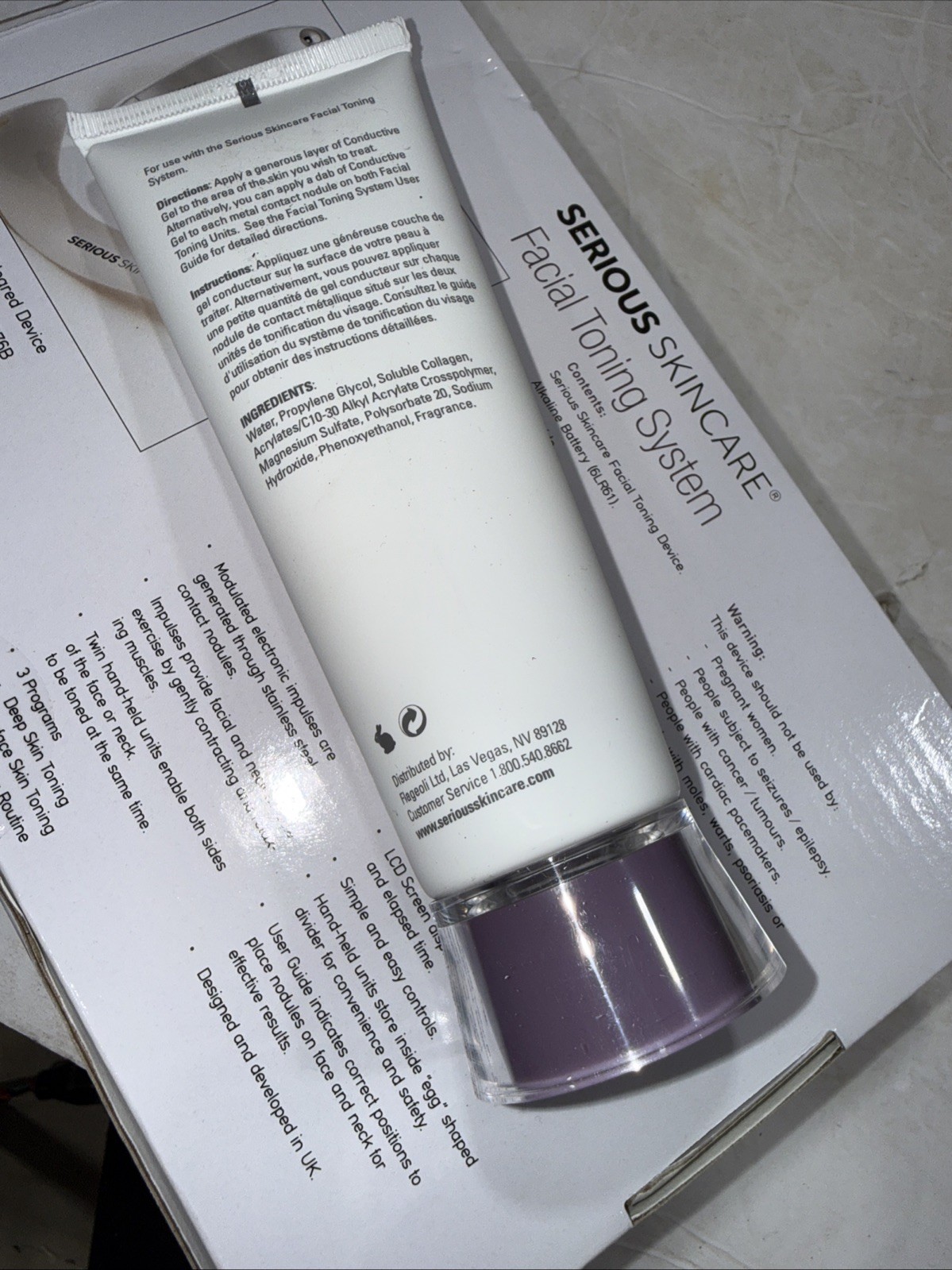Serious Skincare The Egg Microcurrent+ Facial Toning System Firm Contour NEW