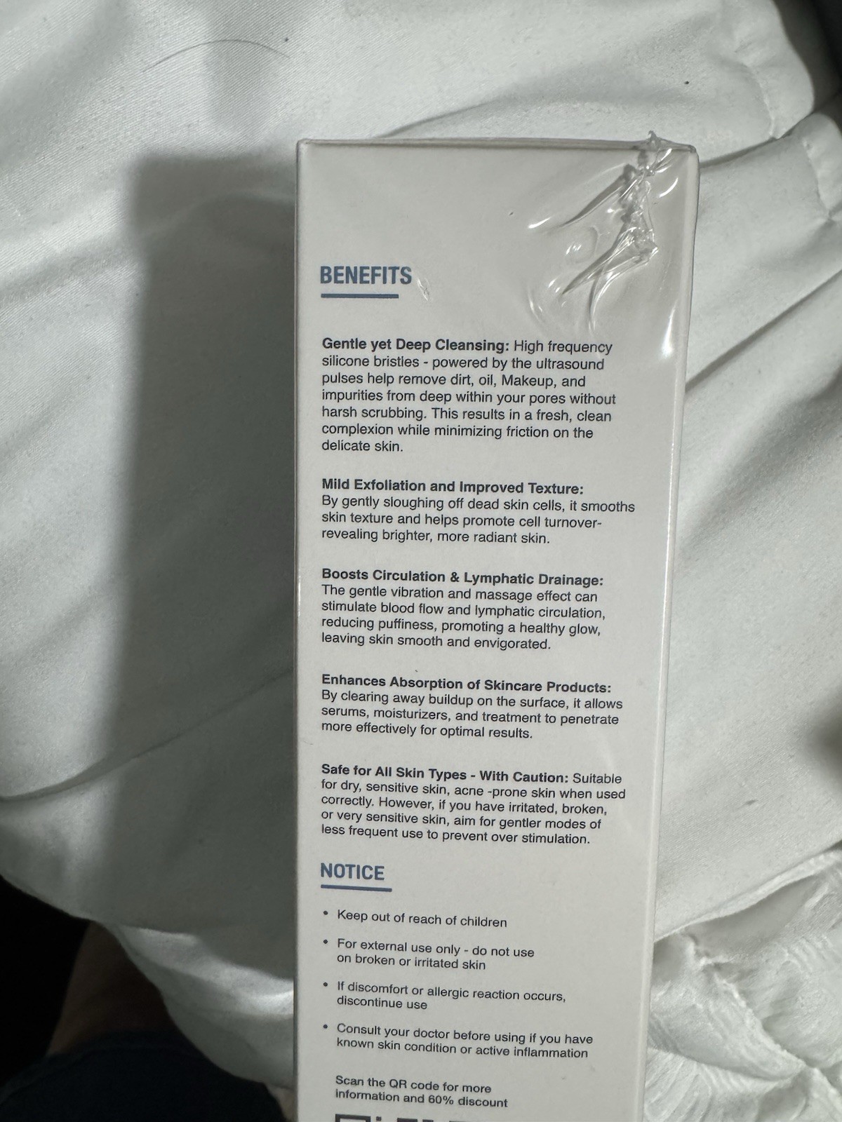 Dermalactives PureSkin Cleansing Brush 5 Modes Eye Protector USB Charging